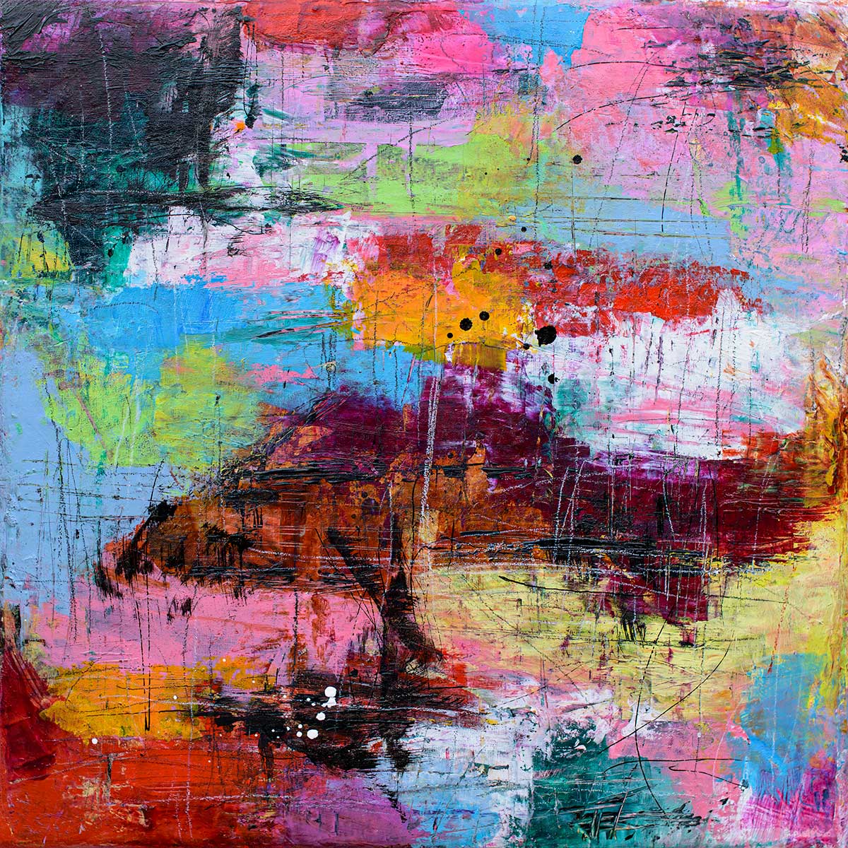 Moderne maleri til badeværelset Blunt I